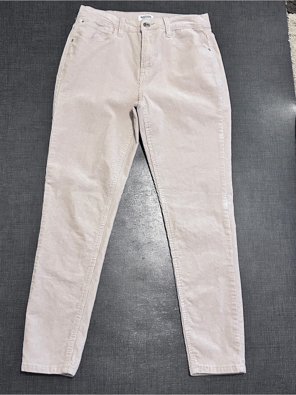 Women’s Kensie Off White High-Rise Skinny Cords
